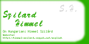 szilard himmel business card